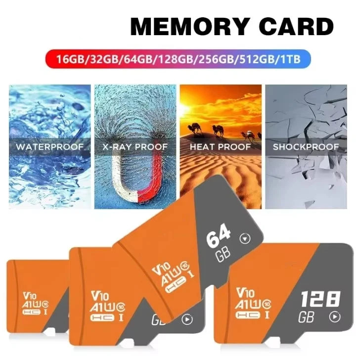 Carte mémoire haute vitesse – 128 Go / 256 Go / 512 Go / 1 To / 2 To