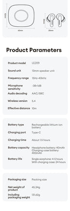 Nouveau Lenovo LE209 sans fil Bluetooth écouteur